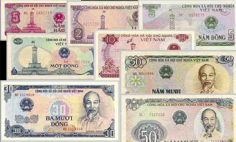 Hình ảnh tiền giấy Việt Nam qua các thời kỳ